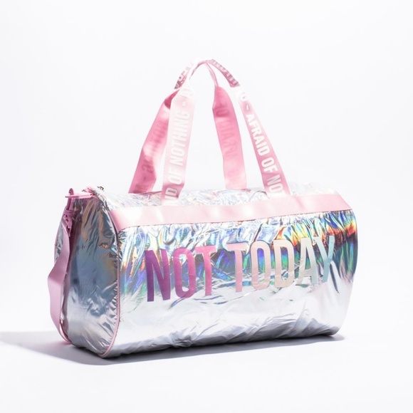 NEW holo NOT Today afraid of nothing GYM bag - Picture 3 of 7